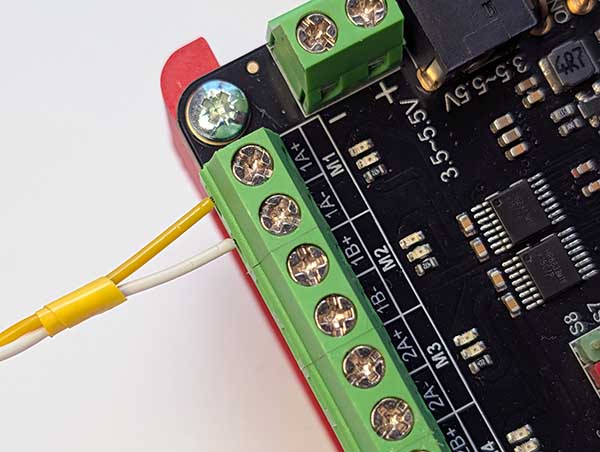 Motor controller wiring
