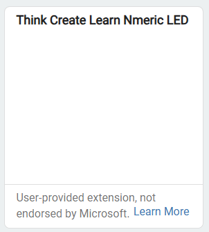 Numeric LED Extension